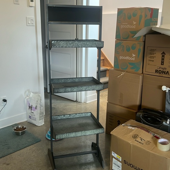 Storage shelves, barely used. - Picture 1 of 2